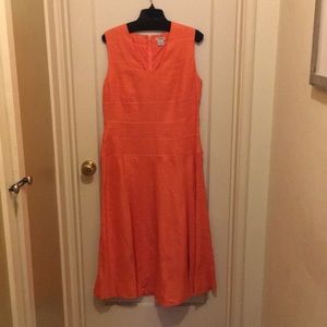 J. Peterman tangerine dress